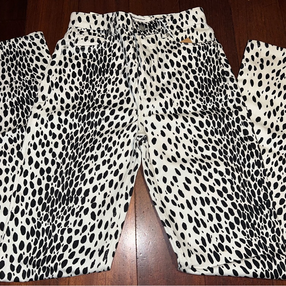 Reformation Cynthia cheetah high rise jeans size 25